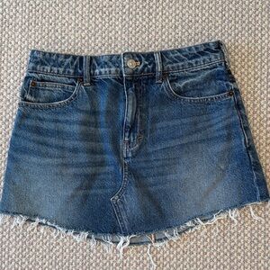 Free People Blue Denim Women's Skirt